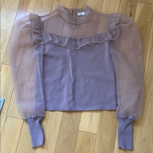 Zara Organza Top